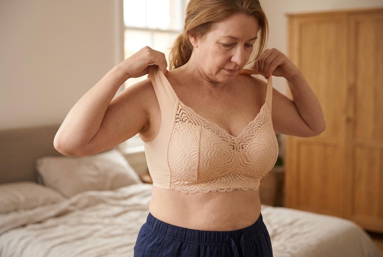 The ShapeChic bra pulls on like a vest and lifts like a proper bra