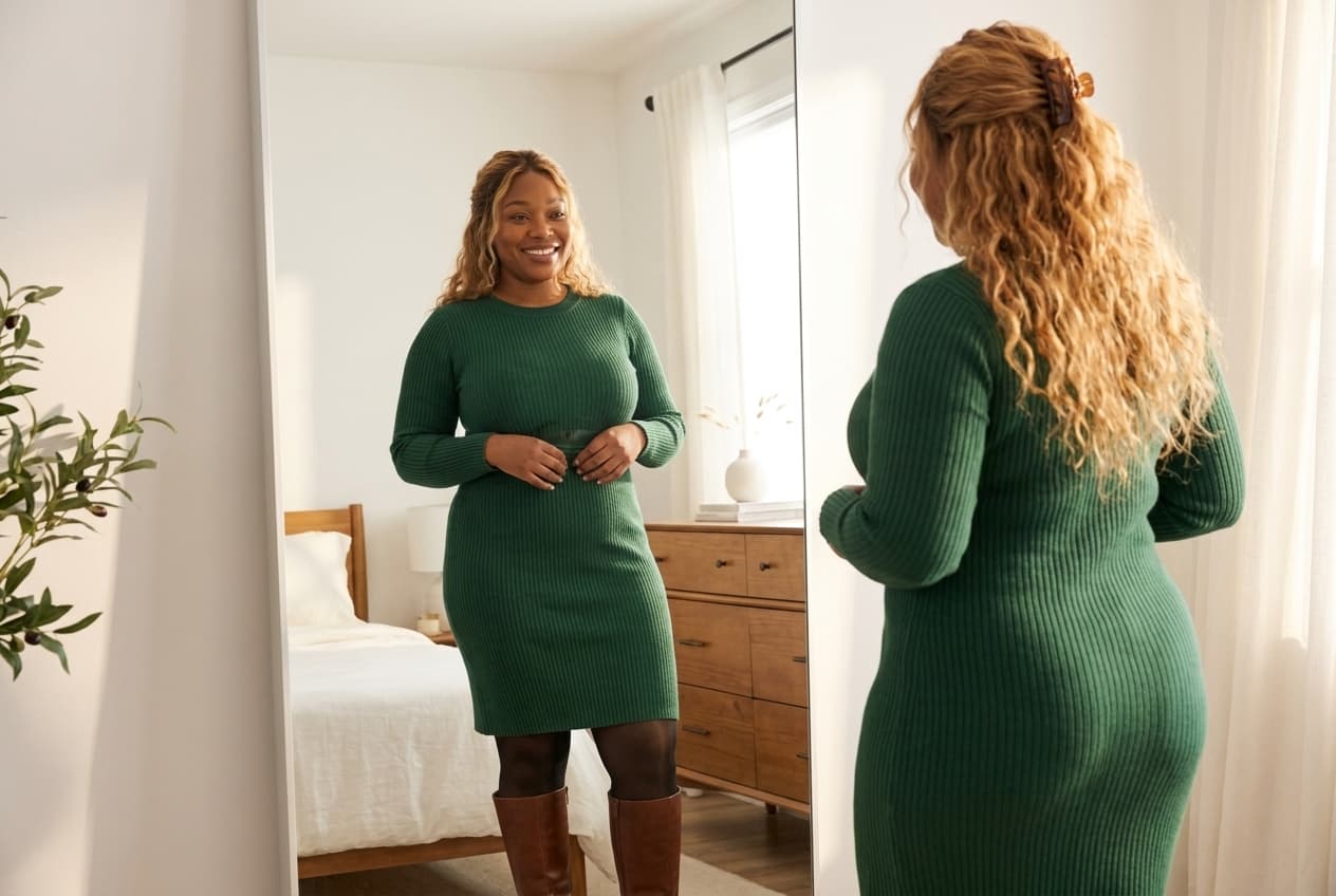 "My Belly Was Flat Under a Knit Dress"