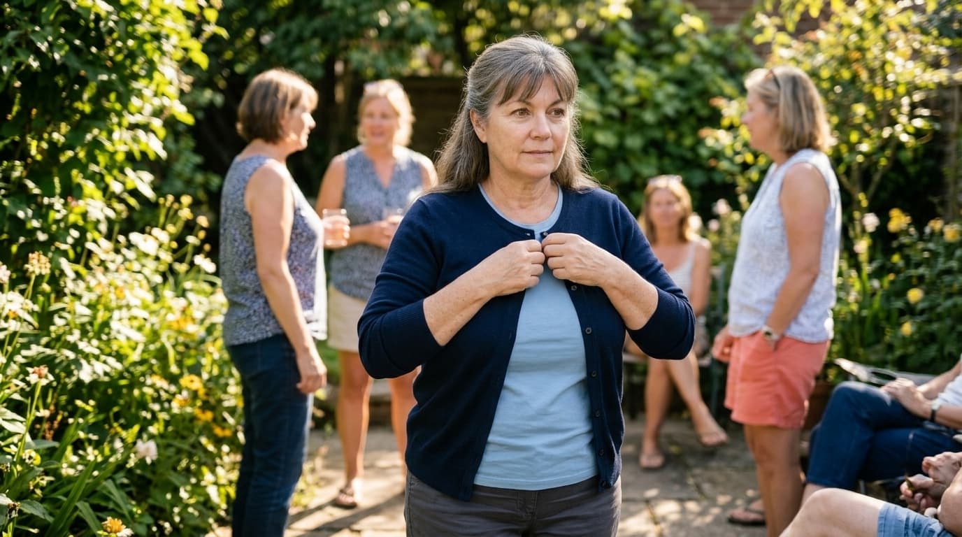 That bulge by your armpit isn't fat. It's your own bust, squeezed out by a bra that's too small at the sides.