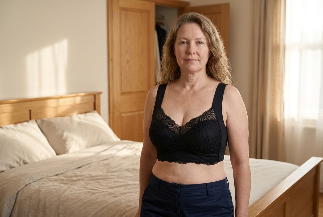 ShapeChic: sports bra hold, real bra shape, no wire