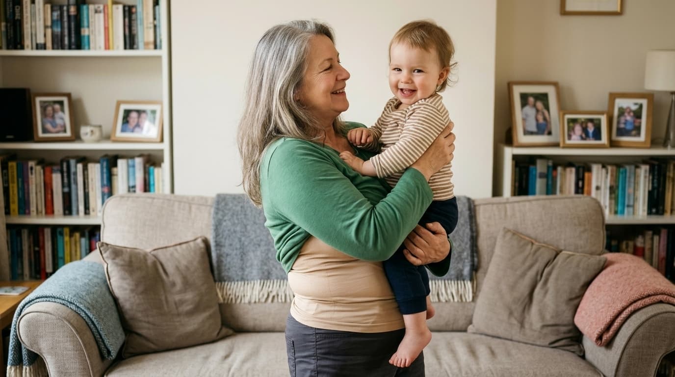 If your bra band rides up your back every time you lift the grandchildren, it isn't your age. It's the narrow band.