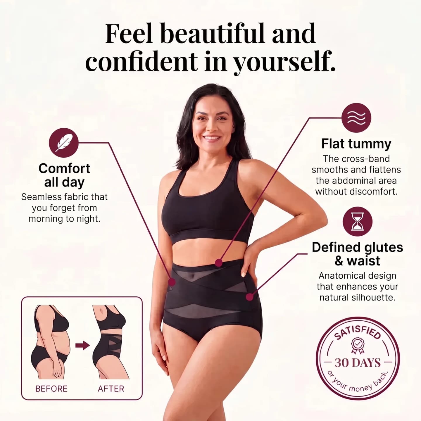 ShapeChic™ Sculpt Brief flattens your tummy and defines your waist ShapeChic™ Sculpt Brief flattens your tummy and defines your waist