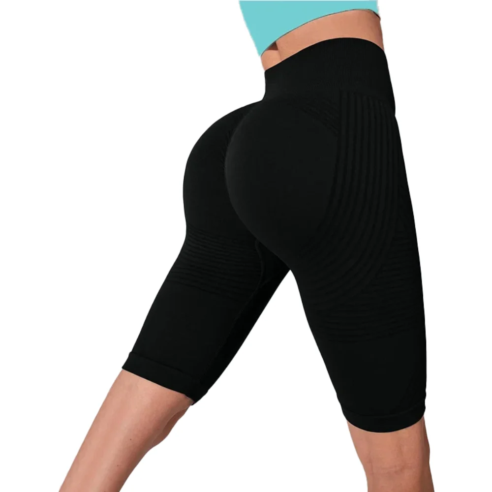 ShapeChic™ Sculpting Shorts in Black, lifted from behind ShapeChic™ Sculpting Shorts in Black, lifted from behind