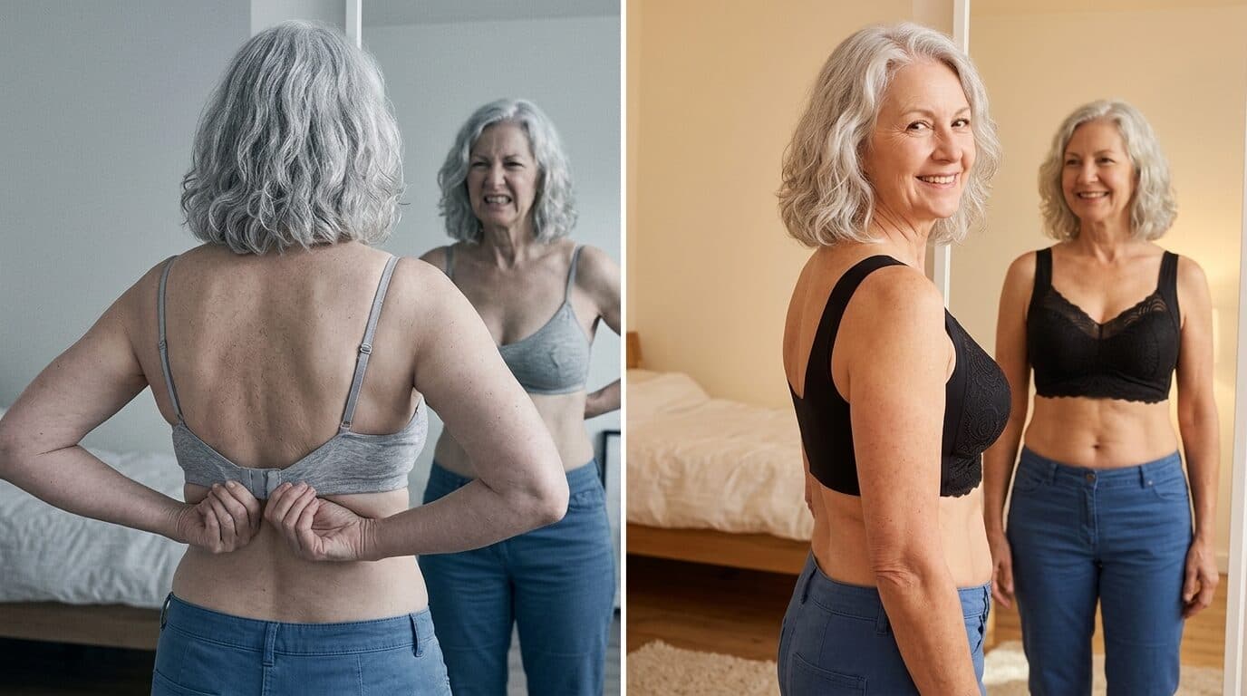 Derfor smider tusindvis af kvinder over 40 deres bh’er med hægter ud til fordel for denne, der trækkes på som en T-shirt