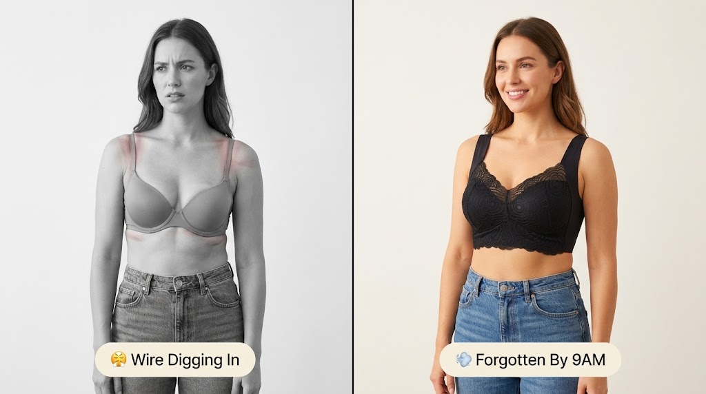 Why 89% Of Underwire Bras Fail The 'Sit-Down Test' After 3 Hours