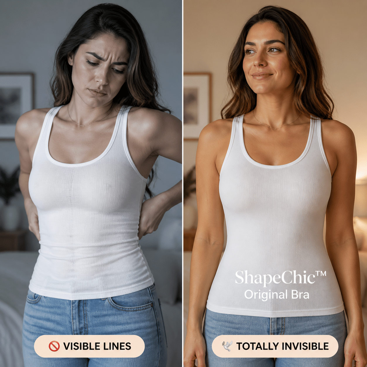Completely Invisible Under Fitted Clothes